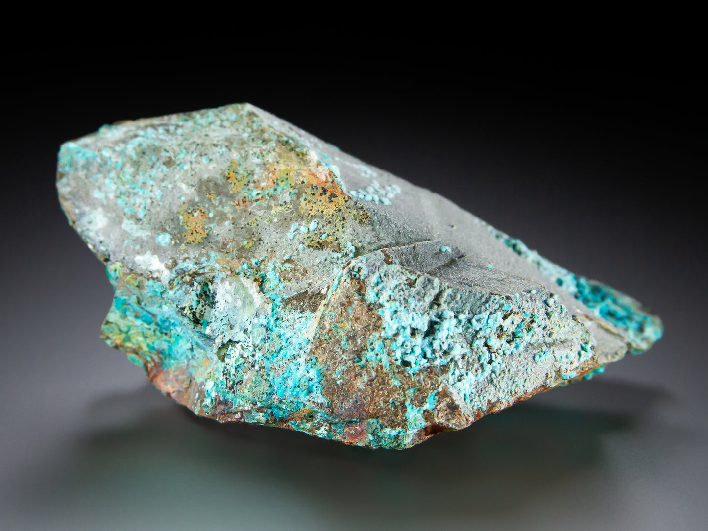 Quartz and Chrysocolla