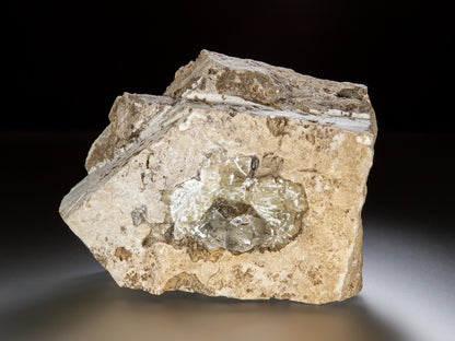 Quartz Var. Herkimer Diamond and Calcite