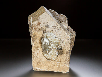 Quartz Var. Herkimer Diamond and Calcite