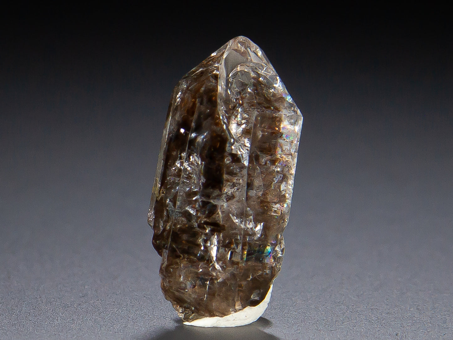 Quartz Var. Herkimer Diamond and Hydrocarbon