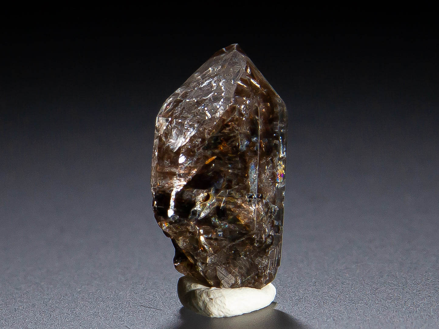 Quartz Var. Herkimer Diamond and Hydrocarbon
