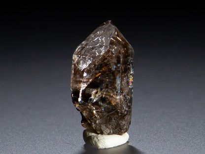 Quartz Var. Herkimer Diamond and Hydrocarbon