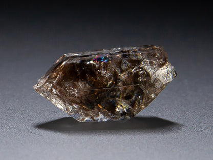Quartz Var. Herkimer Diamond and Hydrocarbon