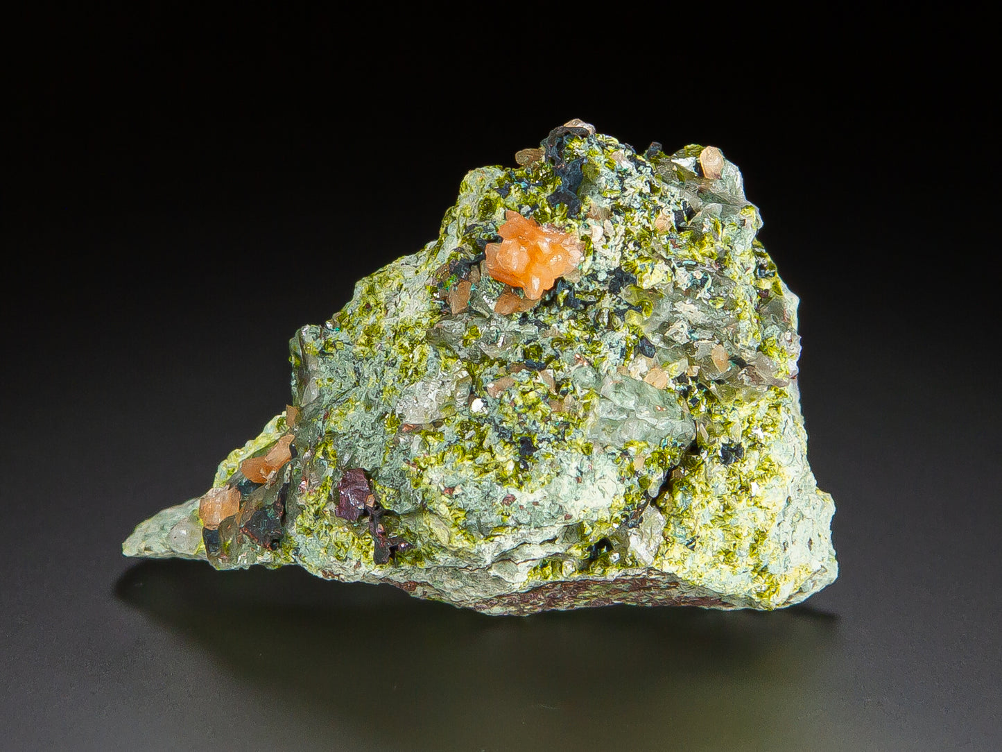 Microcline, Quartz, & Epidote