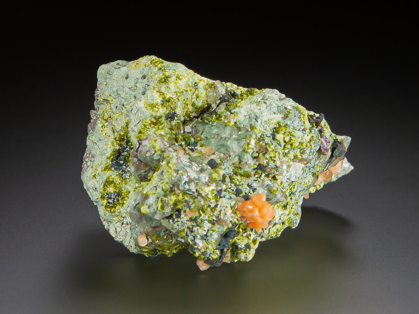 Microcline, Quartz, & Epidote