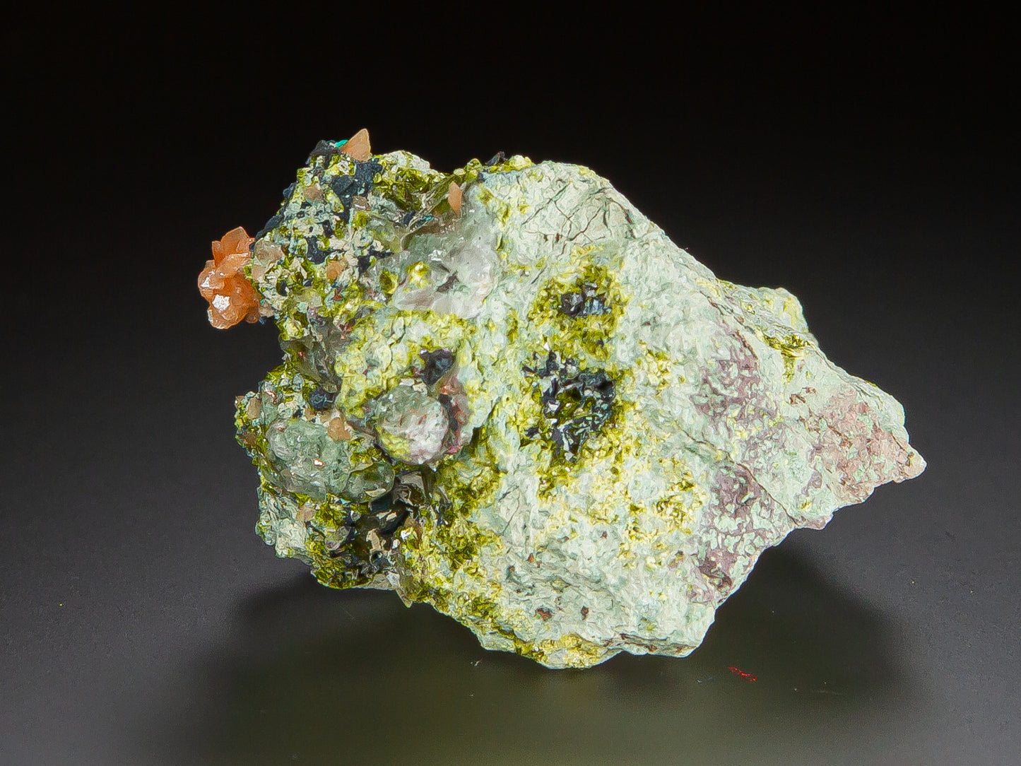 Microcline, Quartz, & Epidote