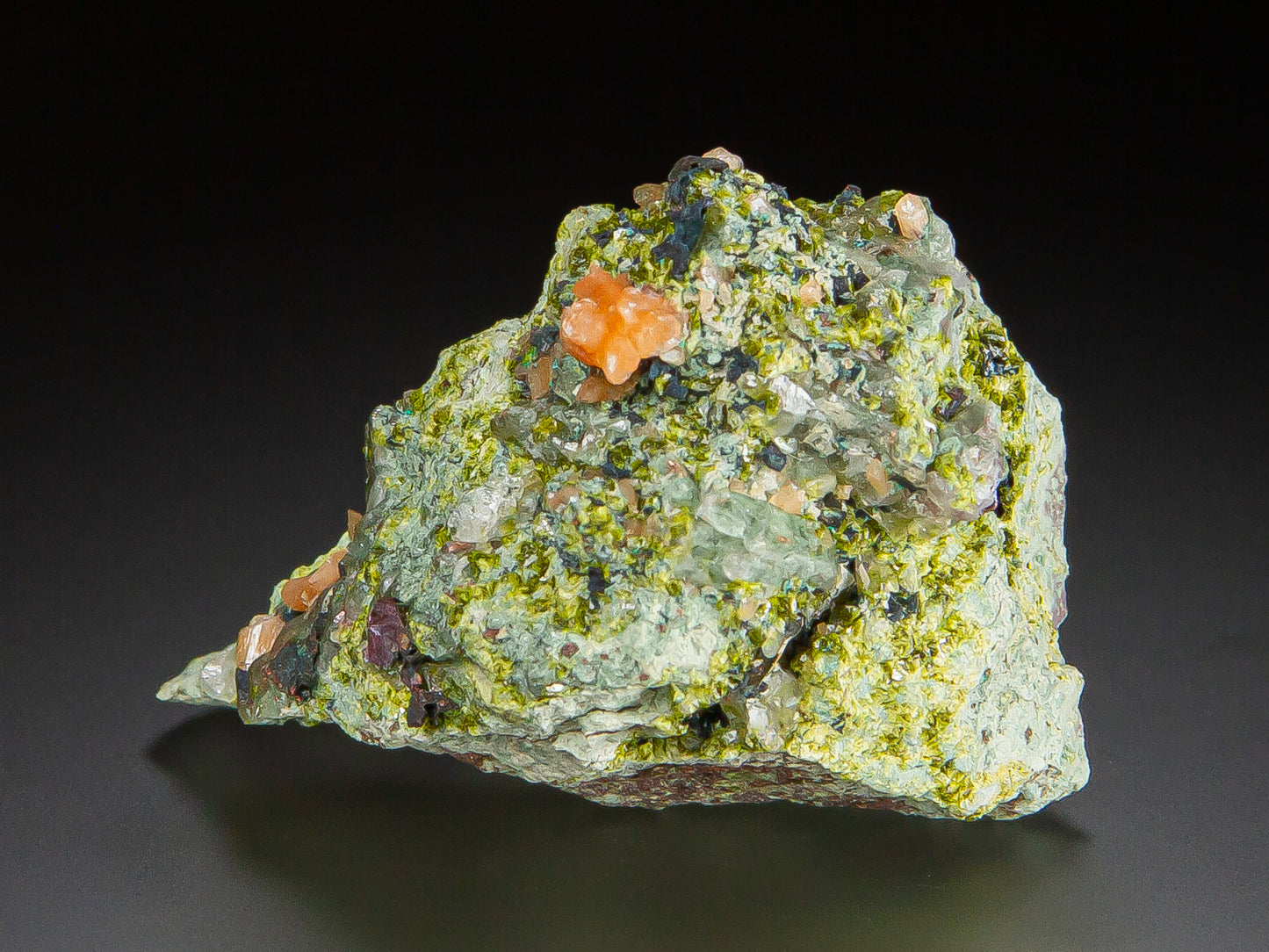 Microcline, Quartz, & Epidote