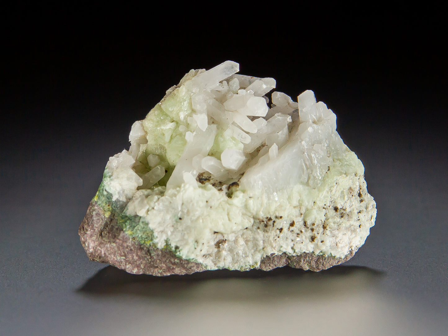 Quartz, Prehnite, and Native Copper