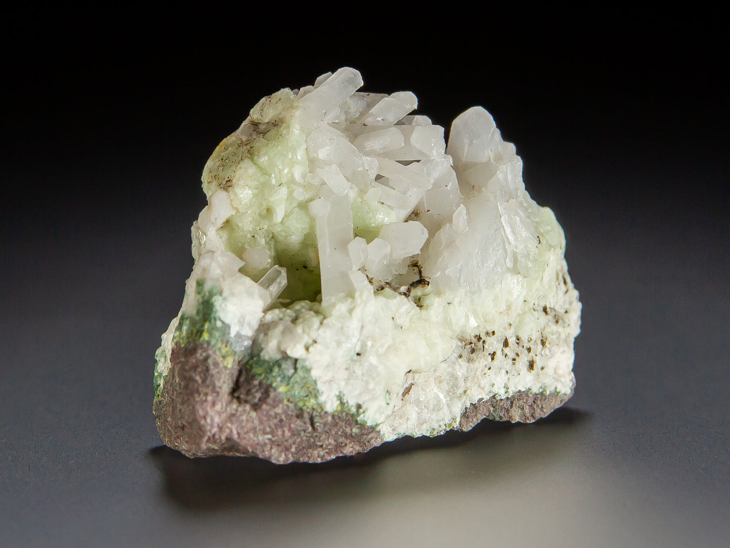 Quartz, Prehnite, and Native Copper