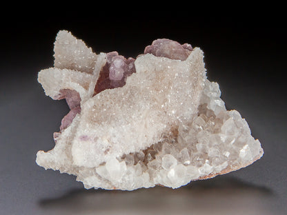 Fluorite on Quartz Epimorph after Calcite