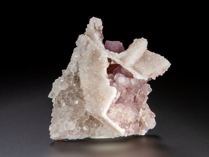 Fluorite on Quartz Epimorph after Calcite