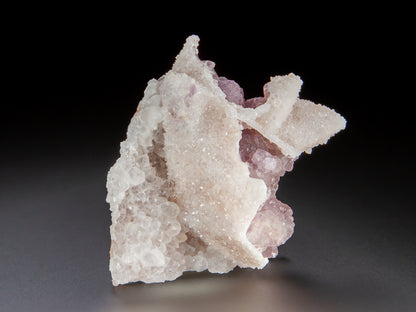 Fluorite on Quartz Epimorph after Calcite