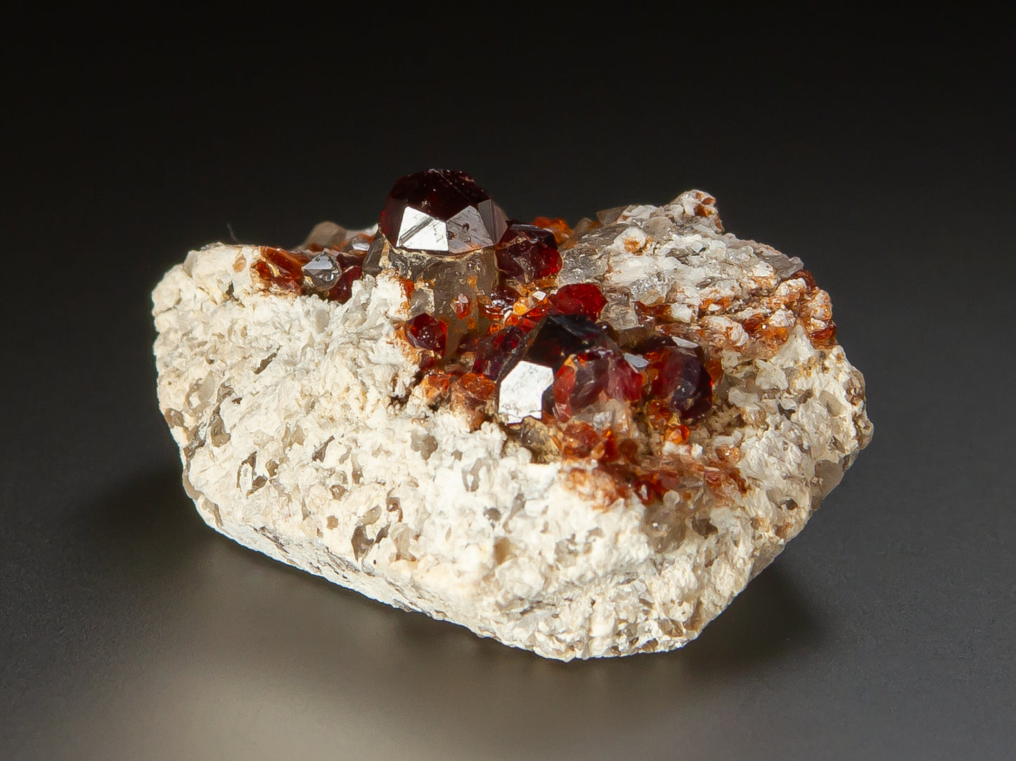 Spessartine and Smoky Quartz