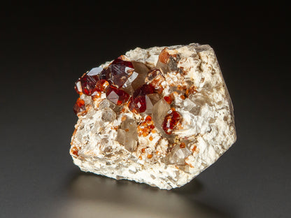 Spessartine and Smoky Quartz