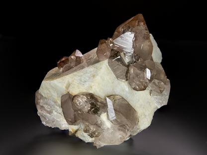Smoky Quartz on Microcline