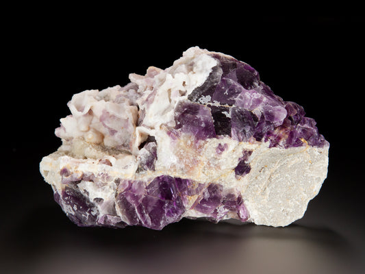 Fluorite and Quartz After Calcite