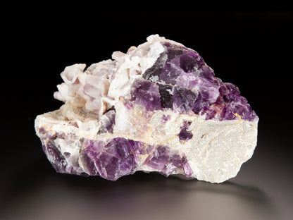 Fluorite and Quartz After Calcite