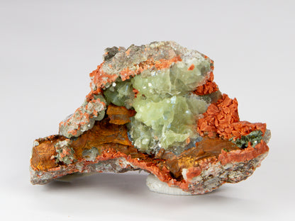 Prehnite, Native Copper, and Microcline