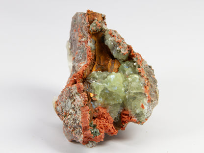 Prehnite, Native Copper, and Microcline