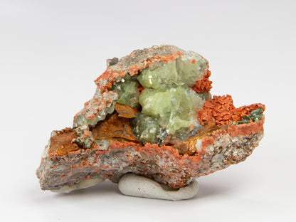 Prehnite, Native Copper, and Microcline