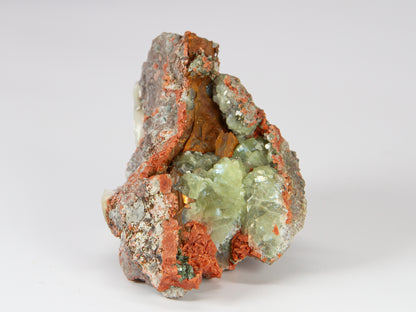 Prehnite, Native Copper, and Microcline