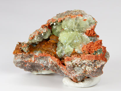 Prehnite, Native Copper, and Microcline