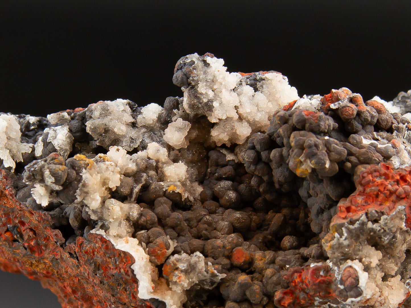 Adamite and Austinite on Goethite