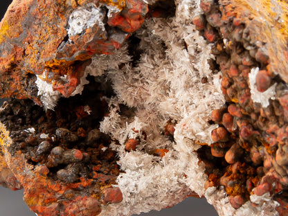 Adamite and Austinite on Goethite