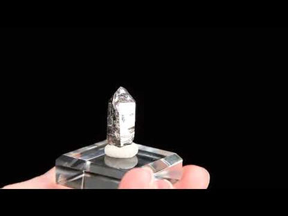 Quartz Var. Herkimer Diamond and Hydrocarbon