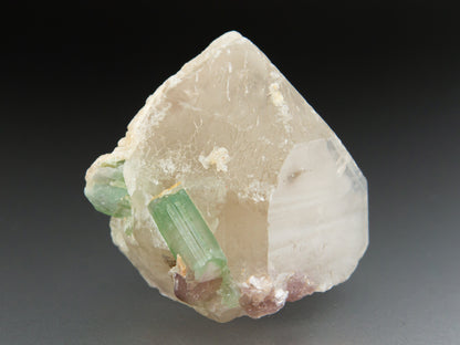 Tourmaline on Quartz with Lepidolite